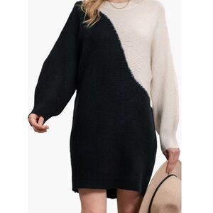 ⭐️ Blu Pepper Colorblock Sweater Dress
